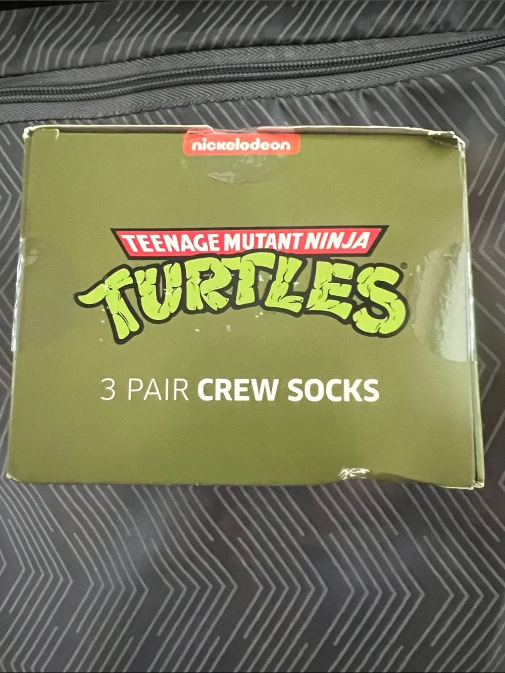 3-Pair Crew Socks - Olive Green